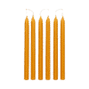 BeesFriend hand-dipped pure beeswax thin taper candles, pair